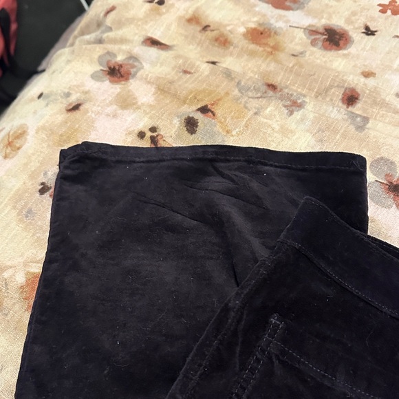 Jones New York Women's Dark Purple Velvet Flare Pants - Picture 4 of 7